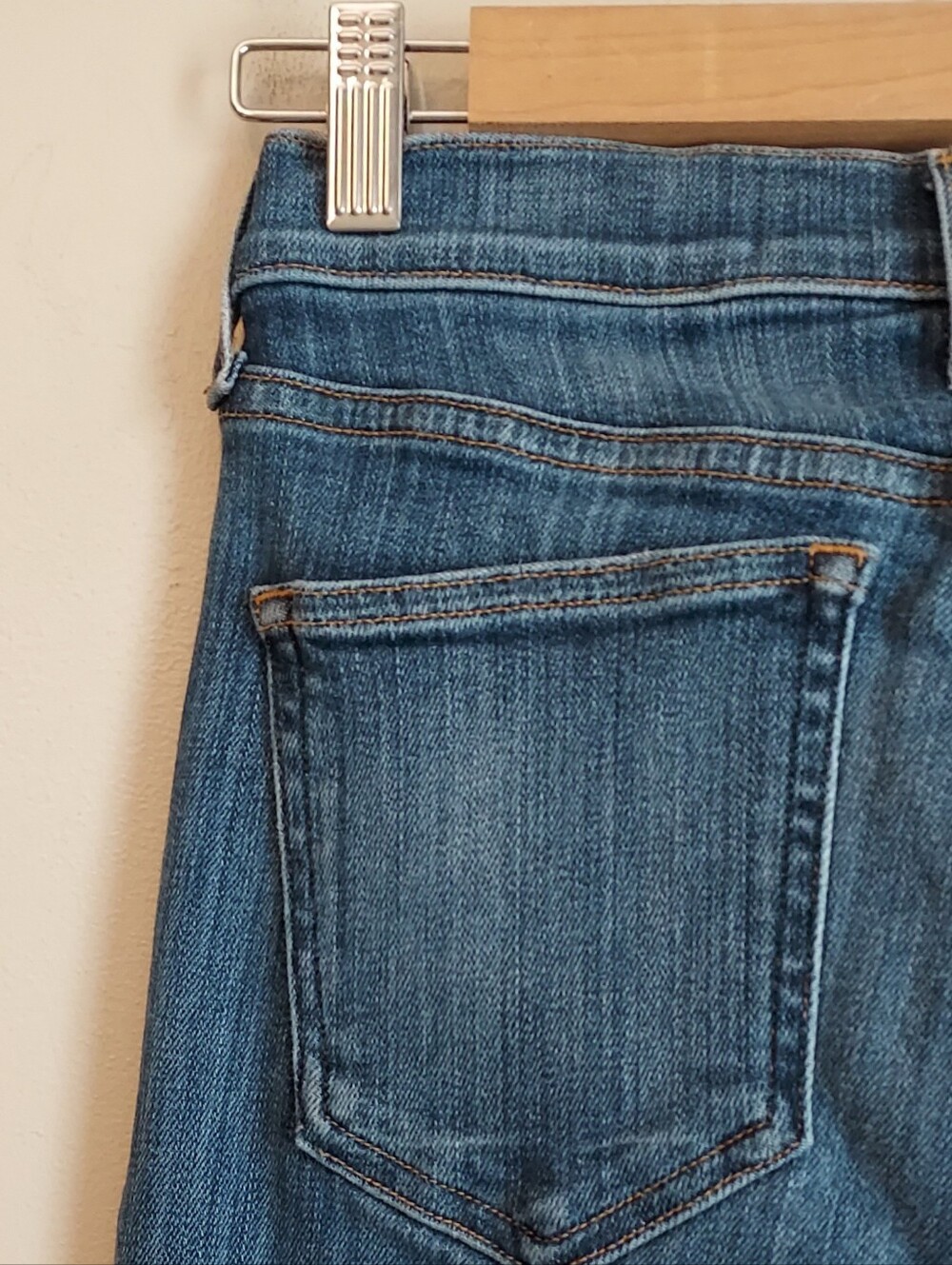 AYR The Pop Straight Denim Jeans Size 25 Short 25S Stretch Ankle Length - Picture 8 of 15